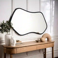 Espejo con contorno asimétrico horizontal - negro - rvfurnitureco